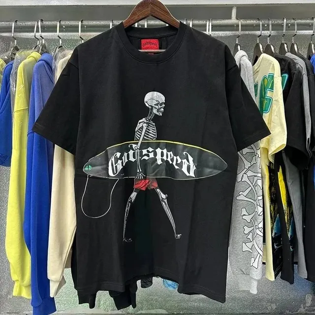 Skeleton Surfboard Tee Goc Speed Graphic