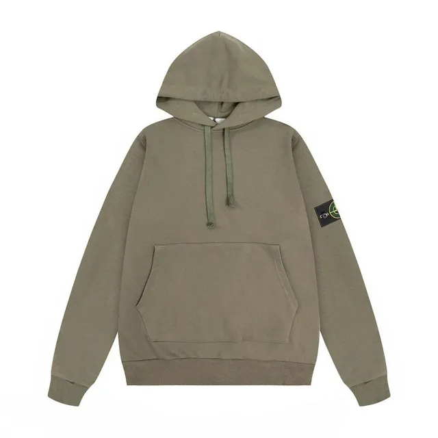 Stone Island Hooded Sweatshirt Olive Green