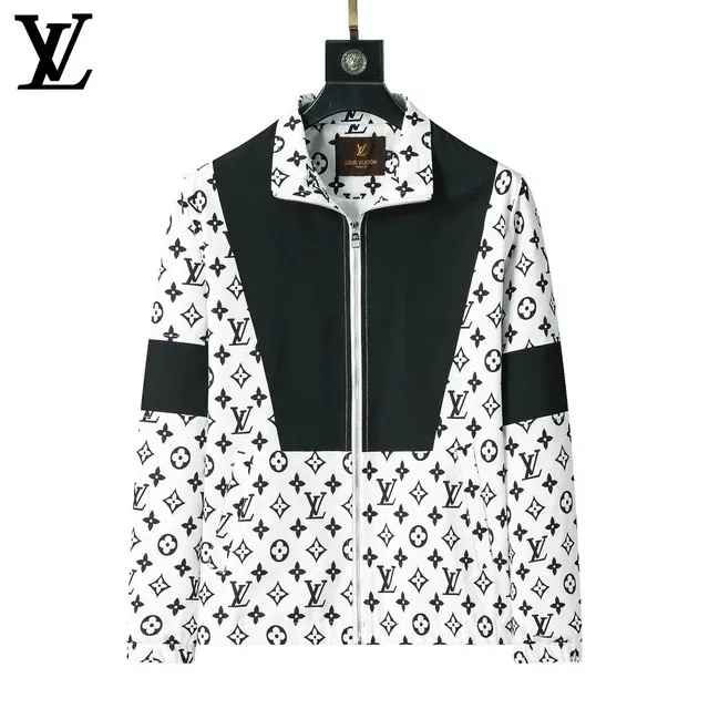 Louis Vuitton Monogram Windbreaker Black and White