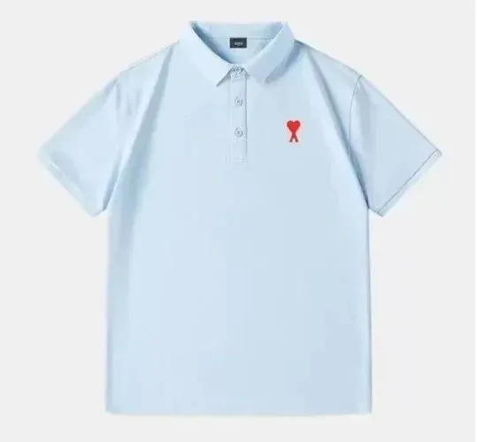 Amiri Polo Shirt Red Heart Logo