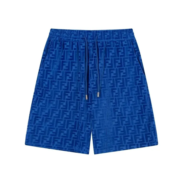 Fendi Velvet Logo Shorts