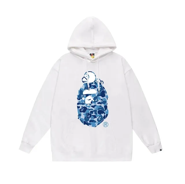 BAPE Shark Hoodie Blue Camo Ape Head