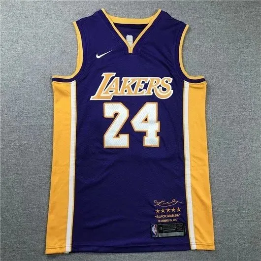 Nike Lakers Swingman Jersey Kobe Bryant Black Mamba Edition