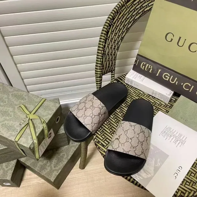 Gucci Slide Sandal GG Marmont Web