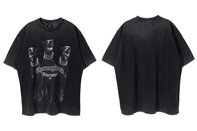 Represent Doberman Tee Acid Wash
