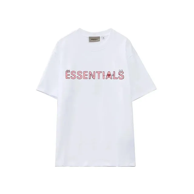 Fear of God Essentials Graphic Tee Pink Heart Logo