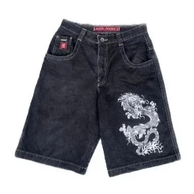 Evisu Embroidered Shorts Dragon Embroidery
