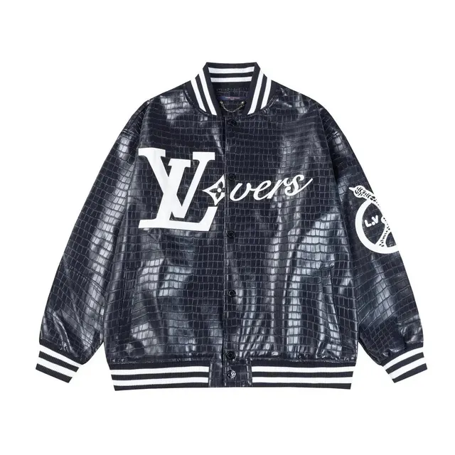 Louis Vuitton Crocodile Leather Varsity Jacket LV x Verses