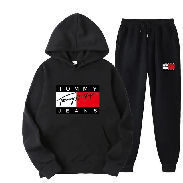 Tommy Hilfiger Hoodie and Joggers Set Signature Logo