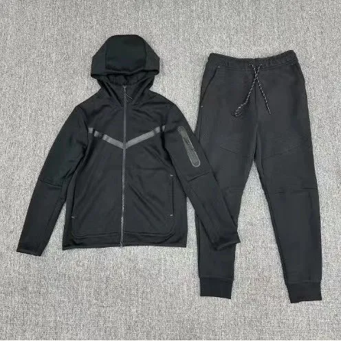 Nike Tech Fleece Hoodie and Joggers Black
