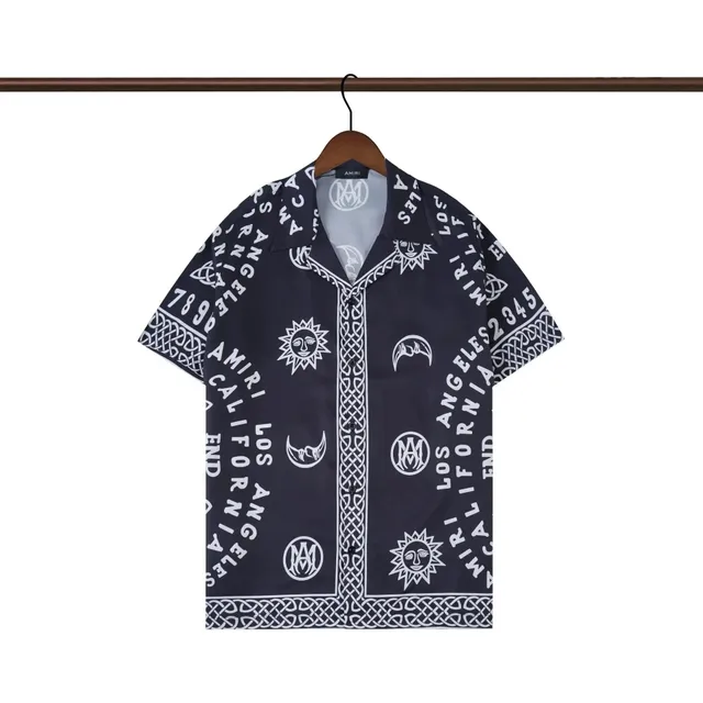 Amiri Printed Camp Collar Shirt Los Angeles Motif