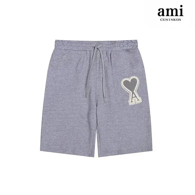 AMI Paris Logo Shorts Heart Logo