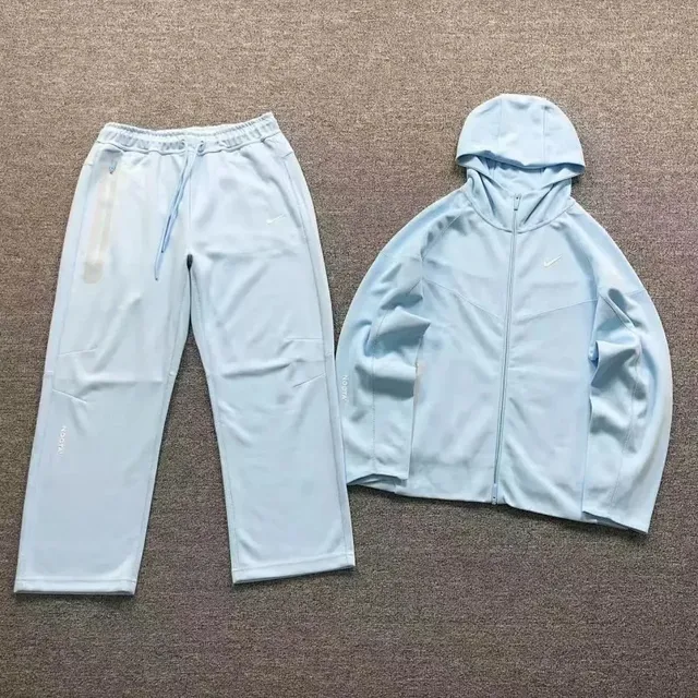 Nike Tech Fleece Hoodie and Joggers Light Blue