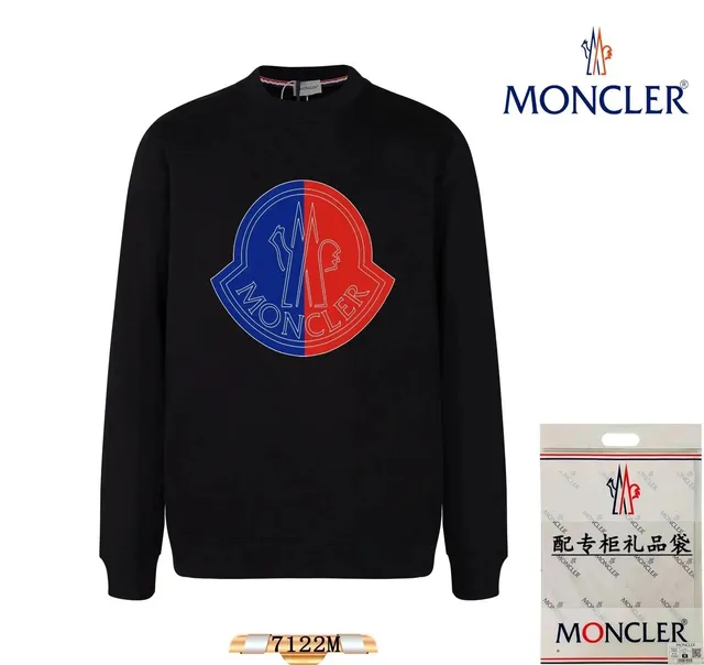 Moncler Crewneck Sweatshirt Bi-Color Logo