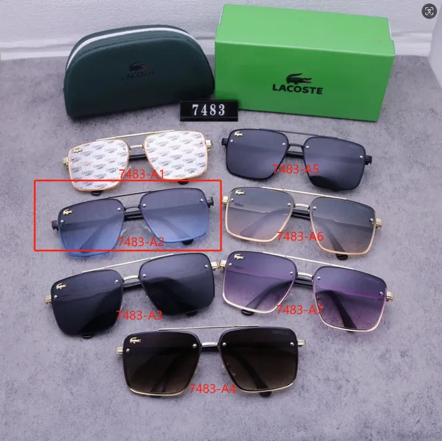 Lacoste Aviator Sunglasses Gradient Lens
