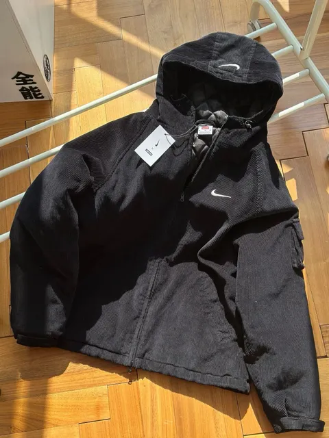 Nike拉链连帽棉服外套