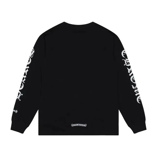 Chrome Hearts Long Sleeve Tee Cross Logo Sleeve Print