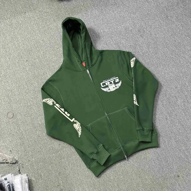Corteiz Zip-Up Hoodie CRTZ Wings Logo