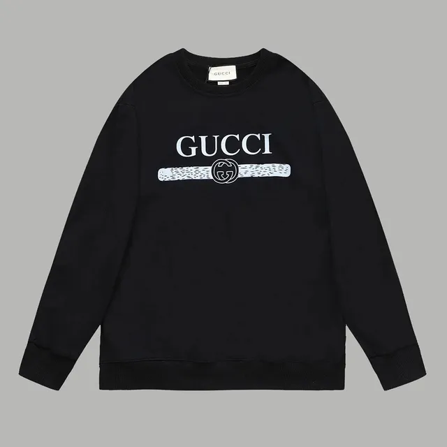 Gucci Crewneck Sweatshirt Belt Logo Print