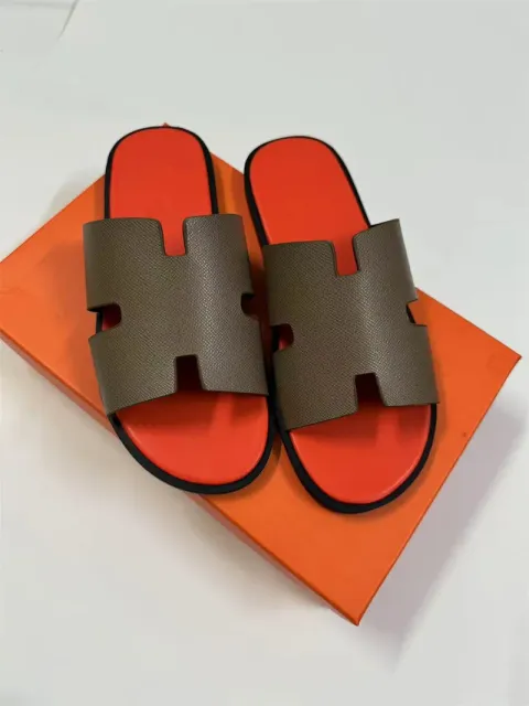 Orange + elephant gray palm print