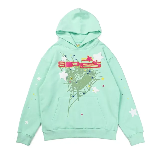 Sp5der Hoodie Star Web Print