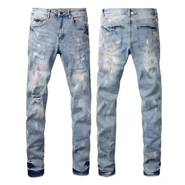Levi's 501 Jeans Paint-Splatter Distressed