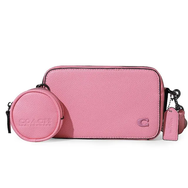 Coach Crossbody Set Pink Leather