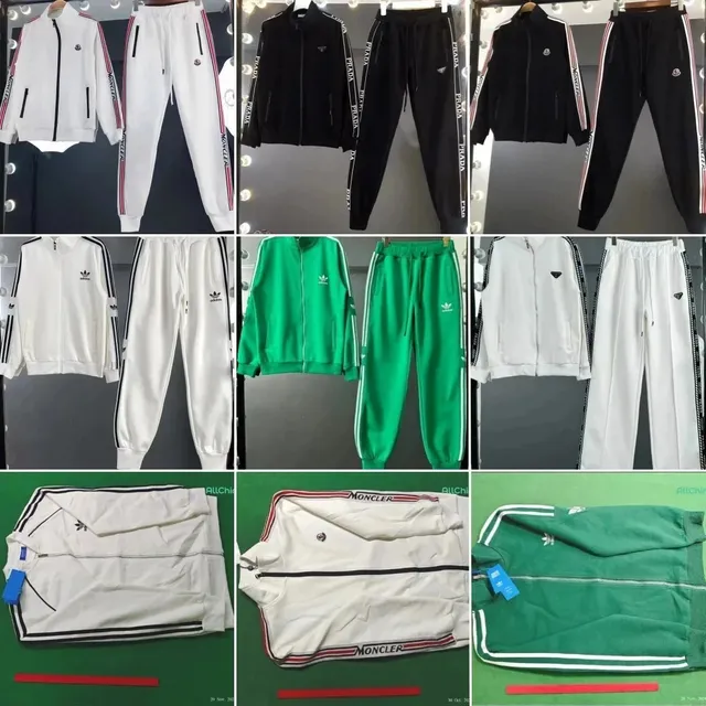 Moncler × Prada Track Suit Logo Stripe
