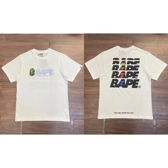 BAPE Graphic T-Shirt Multi-Logo Print