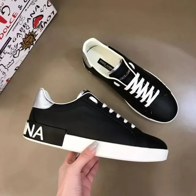 Dolce & Gabbana DG B23 Sneaker Black White Silver