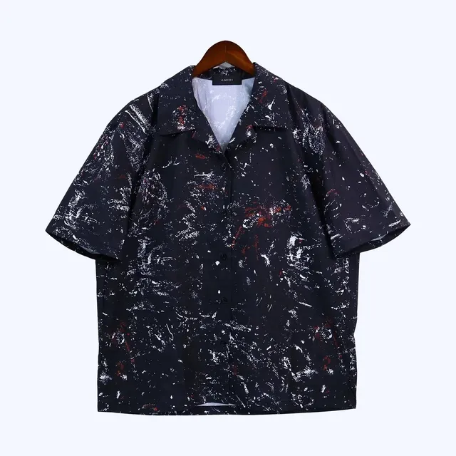 Amiri Short-Sleeve Shirt Splatter Print