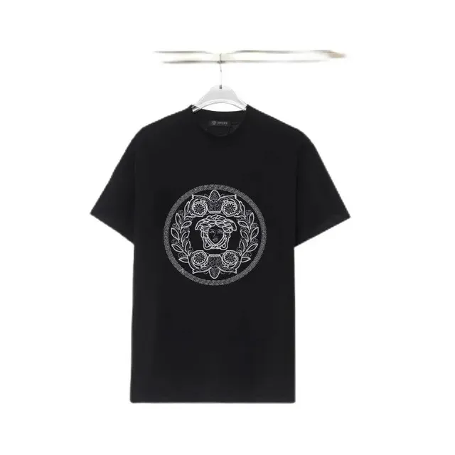 Versace Medusa Graphic Tee White Medusa Print