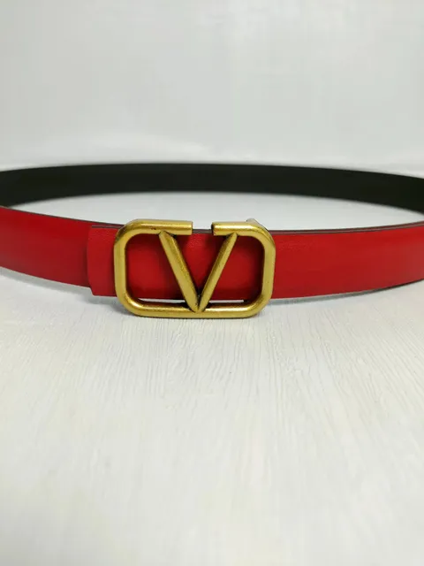 Valentino VLogo Belt Double-Sided Leather