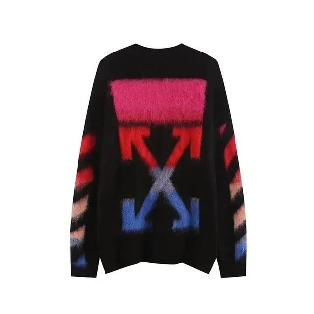 Off-White Oversized Knit Sweater Arrow Print