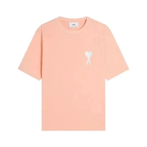 Off-White Heart Tee Peach with White Logo