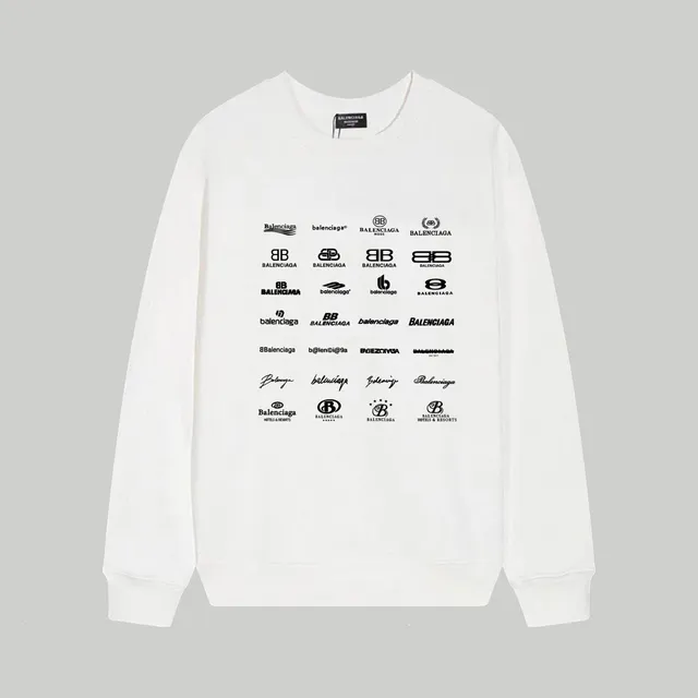 Balenciaga Logo Print Sweatshirt Multi-Logo