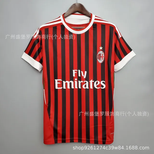 Adidas AC Milan Home Jersey Fly Emirates