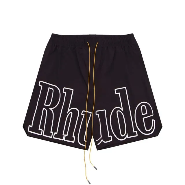 Rhude Logo Shorts Oversized Outline Logo