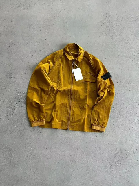 Stone Island Windbreaker Jacket Mustard Yellow