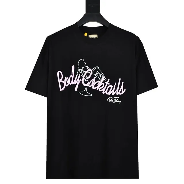Gallery Dept. Body Cocktails Tee Pink Script Graphic
