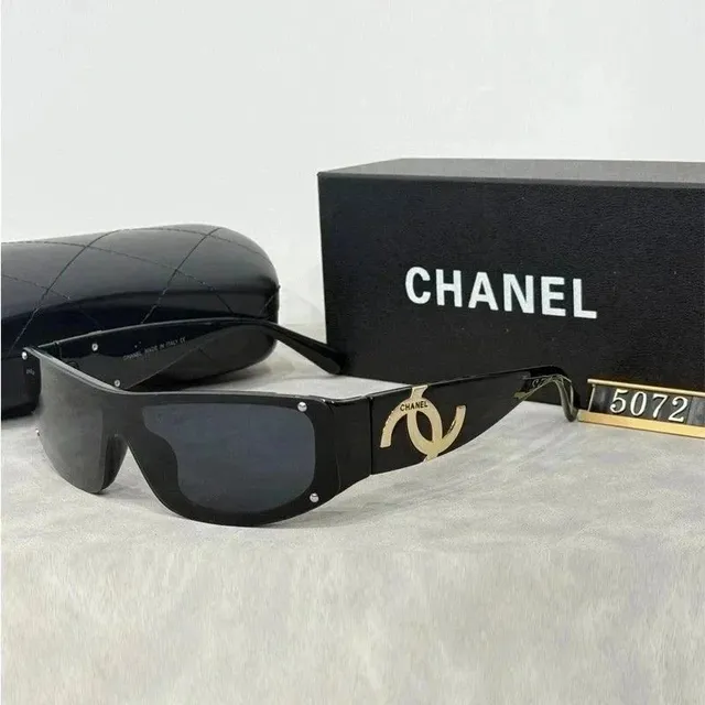Chanel Sunglasses Gold CC Logo