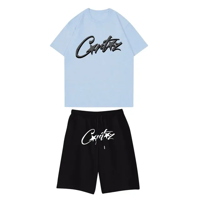 Corteiz Logo Tee & Shorts Set