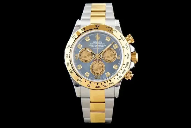 Rolex Oyster Perpetual Cosmograph Daytona Two-Tone with Diamond Hour Markers