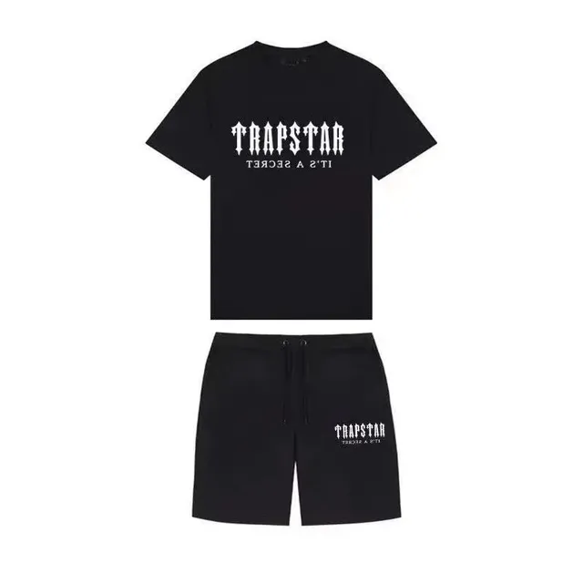 Trapstar Logo Tee & Shorts Set It's A Secret
