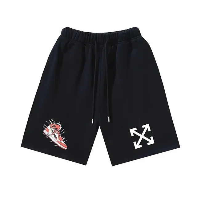 Off-White × Jordan Graphic Shorts AJ1 Diagram Print