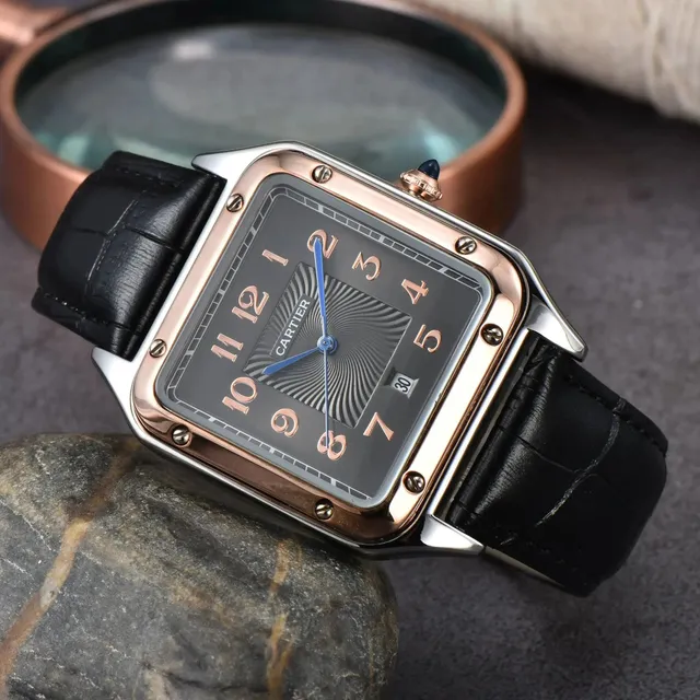 Cartier Santos-Dumont Grey Dial with Rose Gold Accents