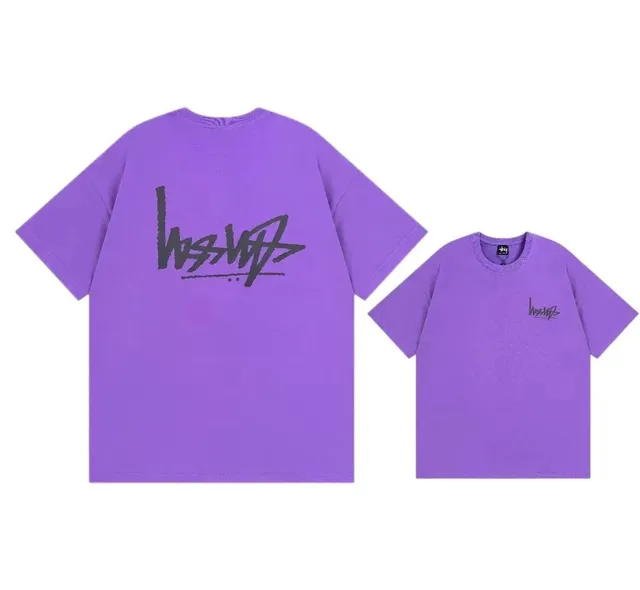 Stüssy Logo Tee Purple