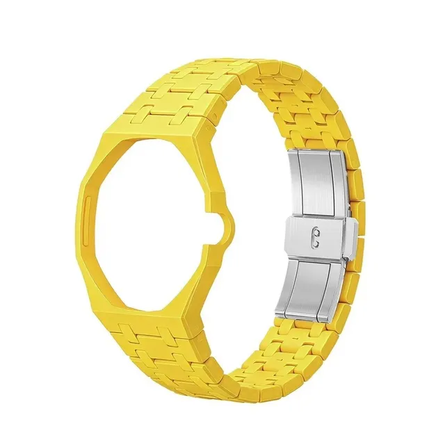ceramic silicone watch band 陶瓷表带黄色