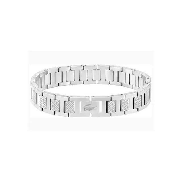 Lacoste Chain Bracelet Metallic Croc Logo