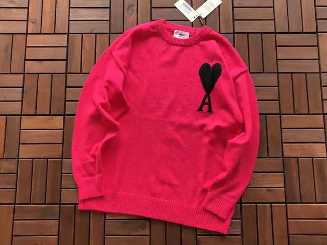 AMI Paris Crewneck Sweater Heart A Logo